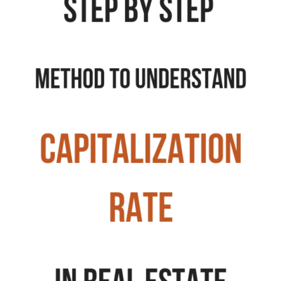 Step-by-step method to calculate capitalization rate