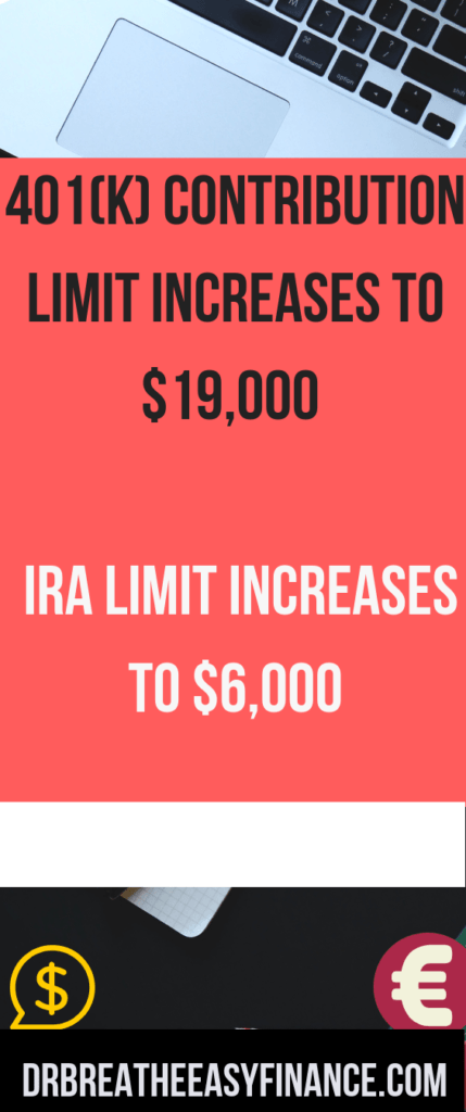 Quick Review of IRS changes to IRA and 401k in 2019. You will learn about the new limits and the phase out income for 401K and individual retirement accounts. #investment #retirement #personalfinance #moneytips #taxtips #FIRE #toddlersoffinance #christmaspresent #holidaygifts