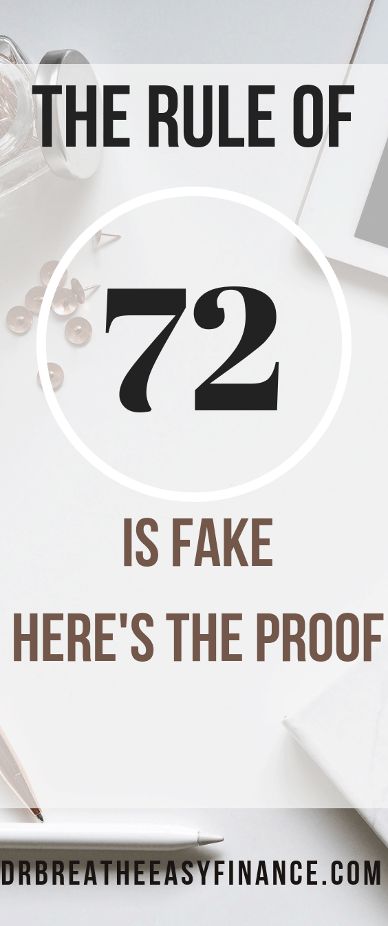 Rule of 72 is fake, here is the proof