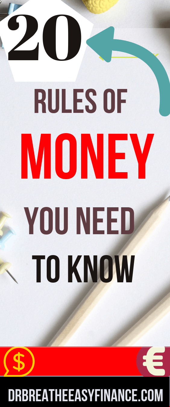 20 rules of money you need to know as an entrepreneur. Dr breathe easy finance. #debtfree #sidehustle #debtfreecommunity #budget #budgeting #finance #financialfreedom #frugal #invest #investing #makemoney #money #college #moremoney #residualincome #savemoney #savemore #savingmoney #wealth #retirement #earlyretirement #financialindependence #moneygram #frugalliving #personalfinance #moneymatters #networth #debtfreejourney #studentloans #hustle #wealthy #healthy