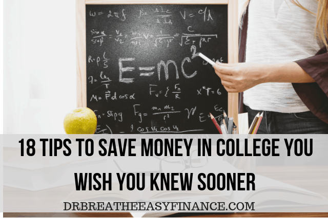 18 Tips to save money in college