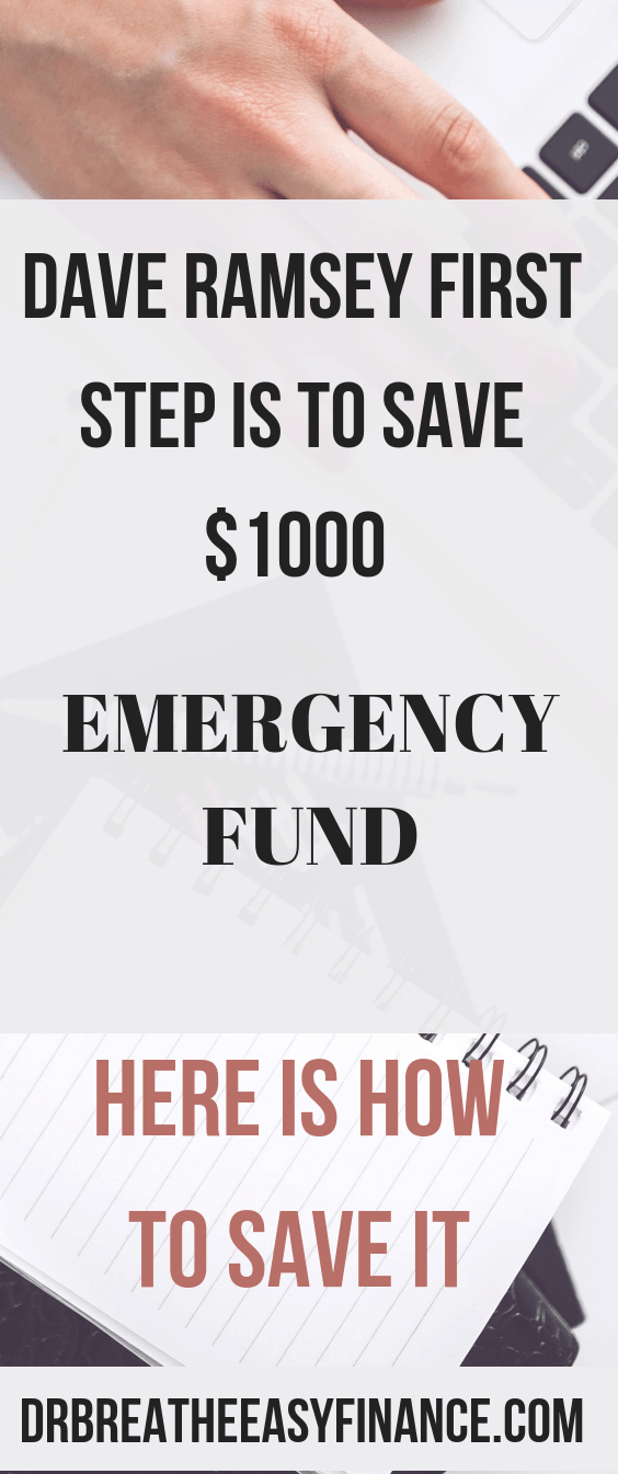 We all have a new year resolution but it is very hard to stick to it. Dave Ramsey's first step to financial freedom is to build $1000 emergency fund. Here are 6 epic tips to help you save that emergency fund fast.